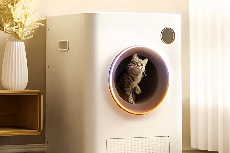 self cleaning litter box for large cats